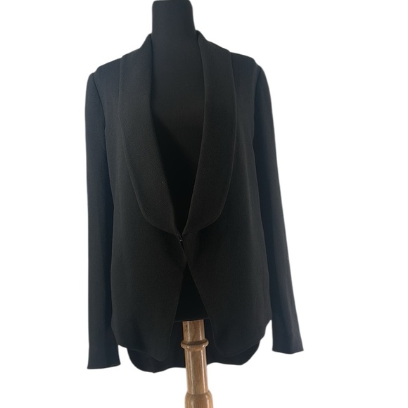 Aritzia Jackets & Blazers - Aritzia Wilfred blazer Black Crepe Blazer single clasp business casual sz xs